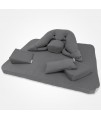 Meditation Cushion, Mat, wedges and hand cushion set
