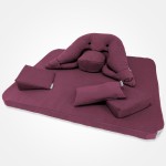 Meditation Cushion, Mat, wedges and hand cushion set